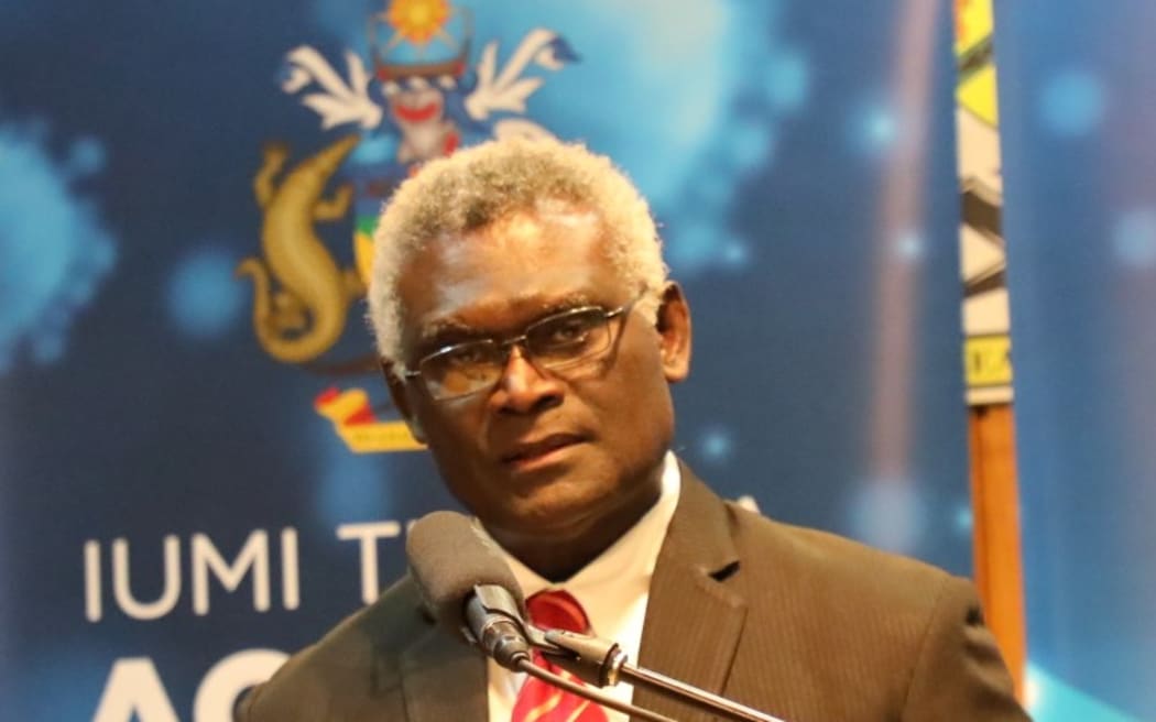Solomon Islands prime minister Manasseh Sogavare.