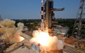 The Aditya-L1 spacecraft taking off from the Satish Dhawan Space Centre in Sriharikota on 2 September 2023.
