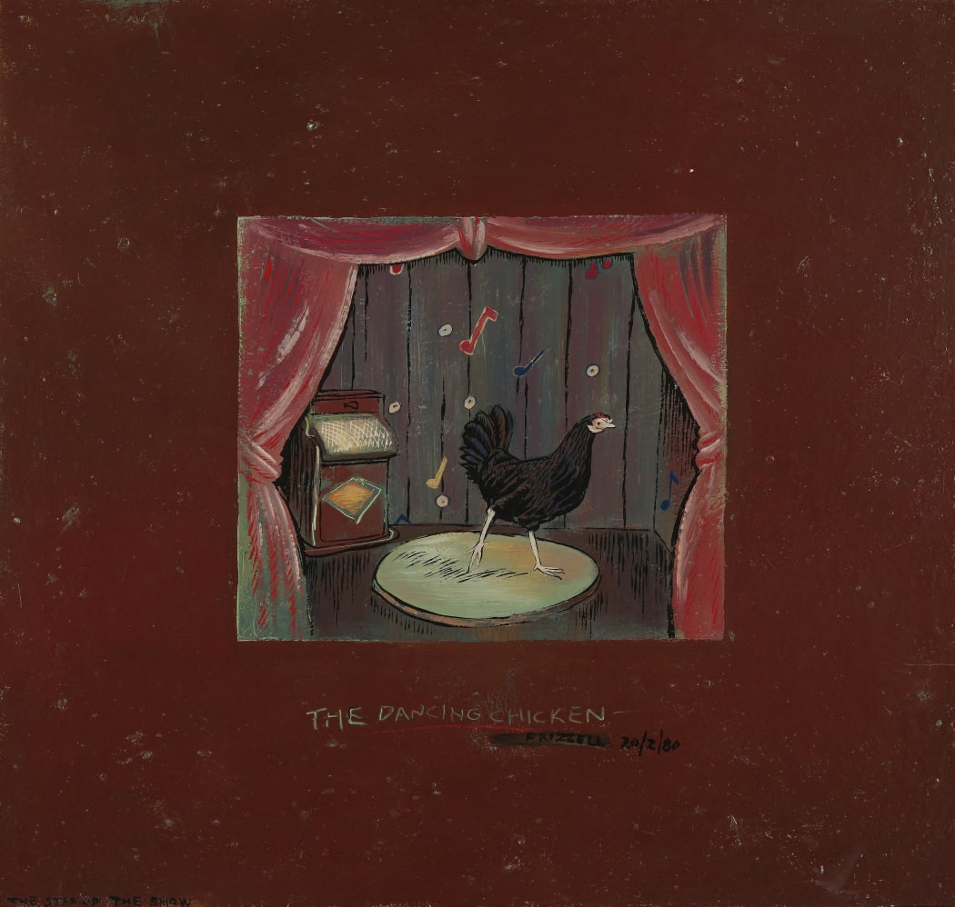 The dancing chicken, 1980 by Dick Frizzell