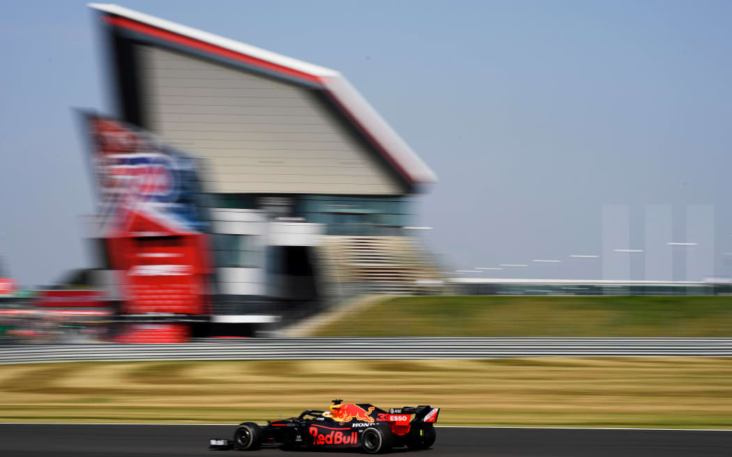 Max Verstappen at Silverstone.