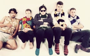 A picture of the members of FanFiction Comedy, L-R: Steven Boyce, Eli Matthewson, Heidi O'Loughlin, Joseph Moore and Nick Gibb