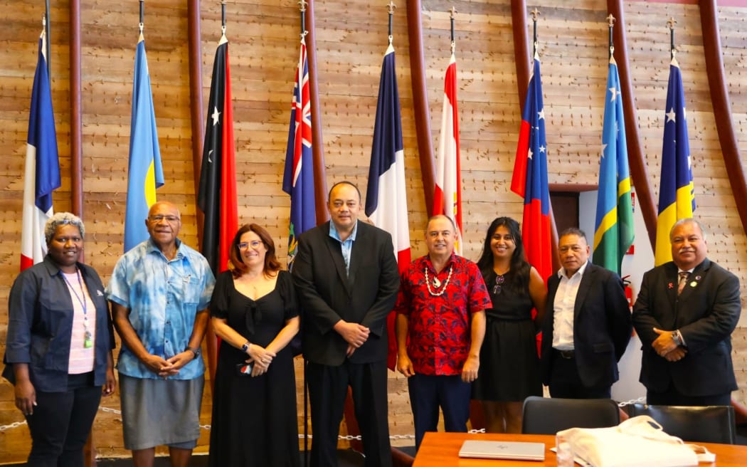PIF Troika-Plus Leaders on Monday, 28 October with Southern Province President Sonia Backès at SPC headquarters