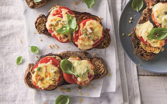 Eggplant Parmigiana Toast