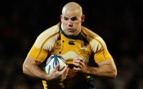 Australian captain Stephen Moore at Eden Park, Auckland, 2009.