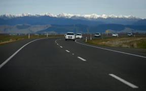 Traffic on SH1 south of Foxton.