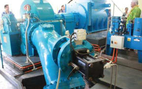 Inside the Alaoa Hydropower Plant in Samoa.
