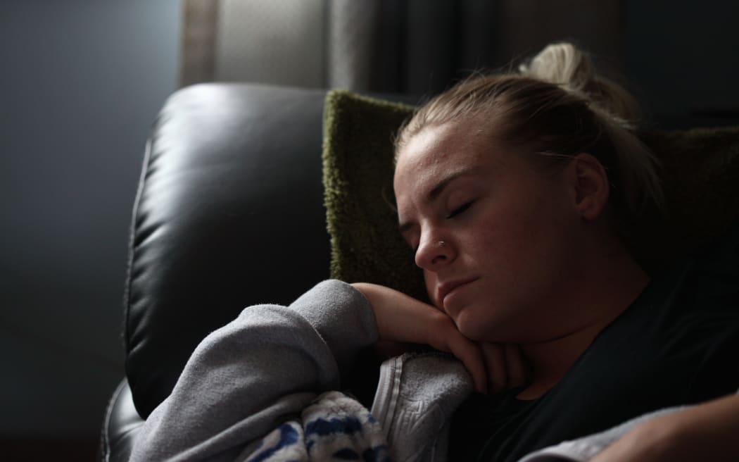 teenager sleeping