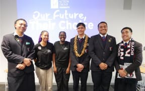 Rangatahi from Save the Children and Kelson Boys' High School at the Child Poverty Action Group Budget analysis.