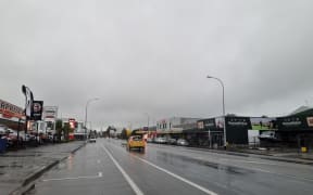 Gladstone Street in Gisborne this morning
