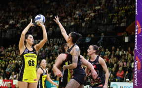 Amelia Walmsley of the Pulse during the ANZ Premiership match against the Magic.