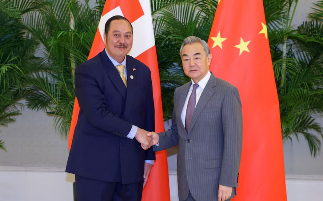 Australia has advanced ahead of China in its spending on aid in the Pacific. (AFP: Ding Lin/Xinhua)