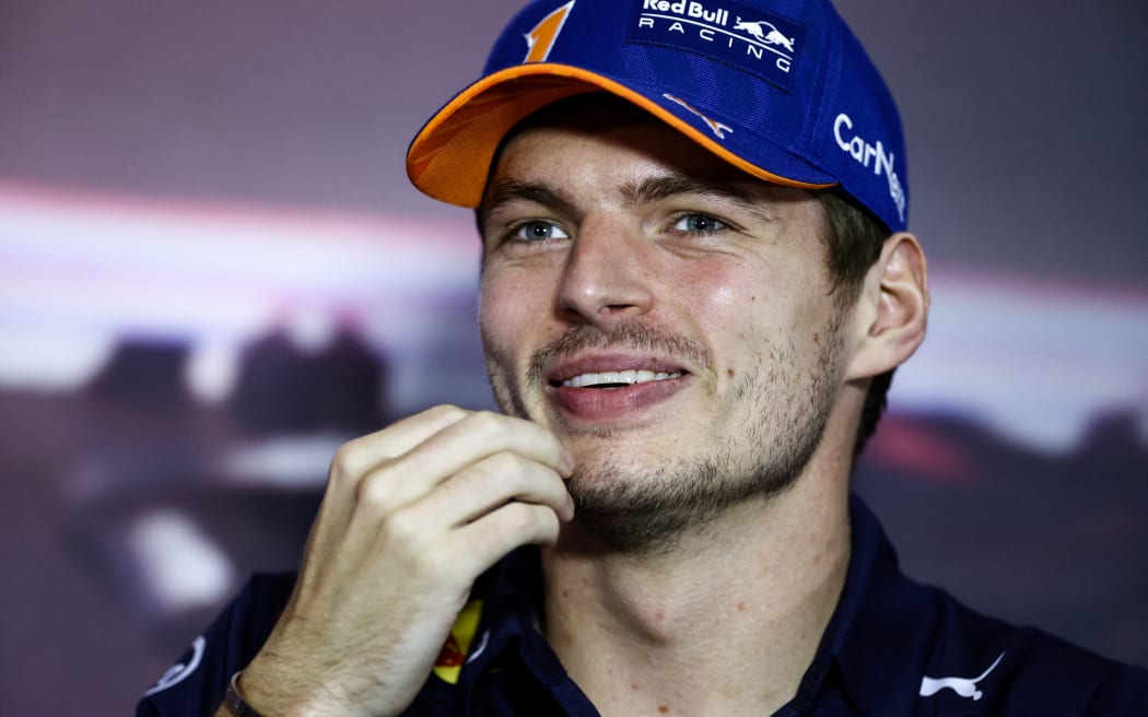 Red Bull Racing's Dutch driver Max Verstappen attends a press conference ahead of the Formula One Dutch Grand Prix at the Zandvoort motor racing circuit on September 1, 2022. - The Formula One Dutch Grand Prix is scheduled for September 4, 2022. (Photo by Kenzo TRIBOUILLARD / AFP)