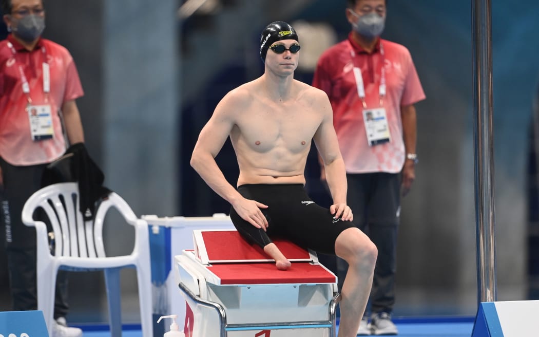 New Zealand swimmer Jesse Reynolds at the Tokyo Paralympics.