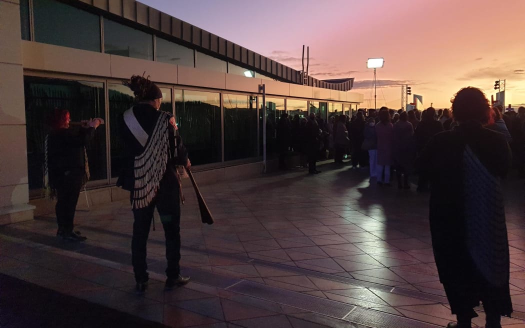 Red sky at dawn for Matariki in Wellington