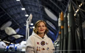Russian actress Yulia Peresild in Moscow, (pictured on 4 June, 2021) is set to take off with director Klim Shipenko to film a movie at the International Space Station.