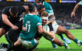Sam Cane in action against Ireland.