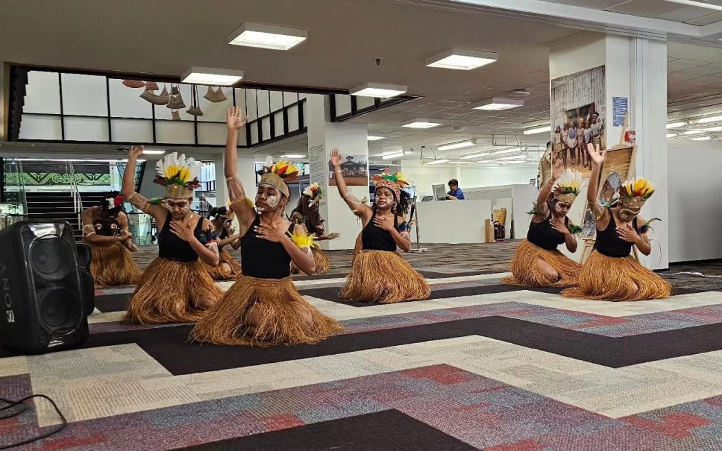 West Papua students from Palmerston North… the lady in the lime green is Veronika Kanem  please credit Lagi Maama Academy & Consultancy for pics