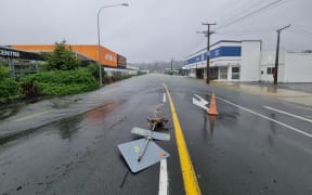 Kaka Street in Morningside, Whangārei is flooded.