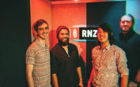 L-R Joel Griffen, Karlo Valdez, Geoff Ong, and Robert Picot