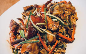 Chinese New Year Crayfish E-Fu Noodles