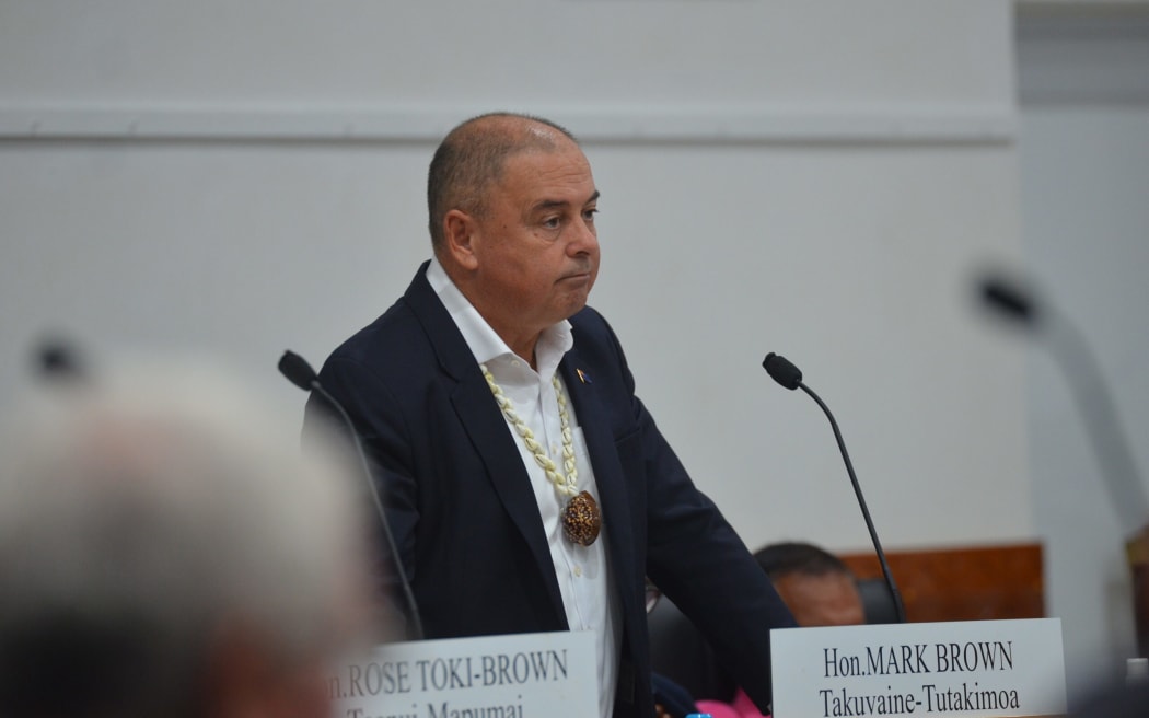 Prime Minister Mark Brown in Parliament on February 24, 2025.