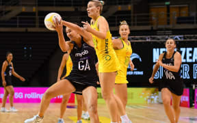 Ameliaranne Ekenasio (left) and Courtney Bruce