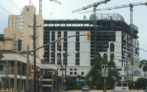 The 200 room hotel and casino Imperial Pacific Resort under construction in Saipan, CNMI
