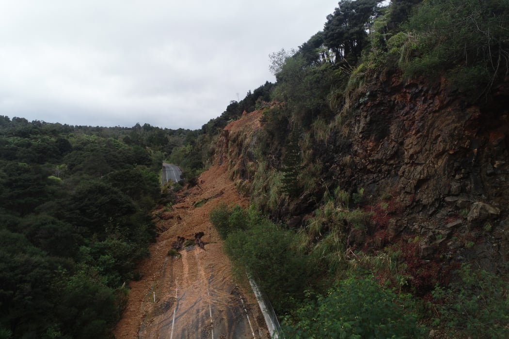 Parts of Bethells Road were washed out and impassable by vehicle.