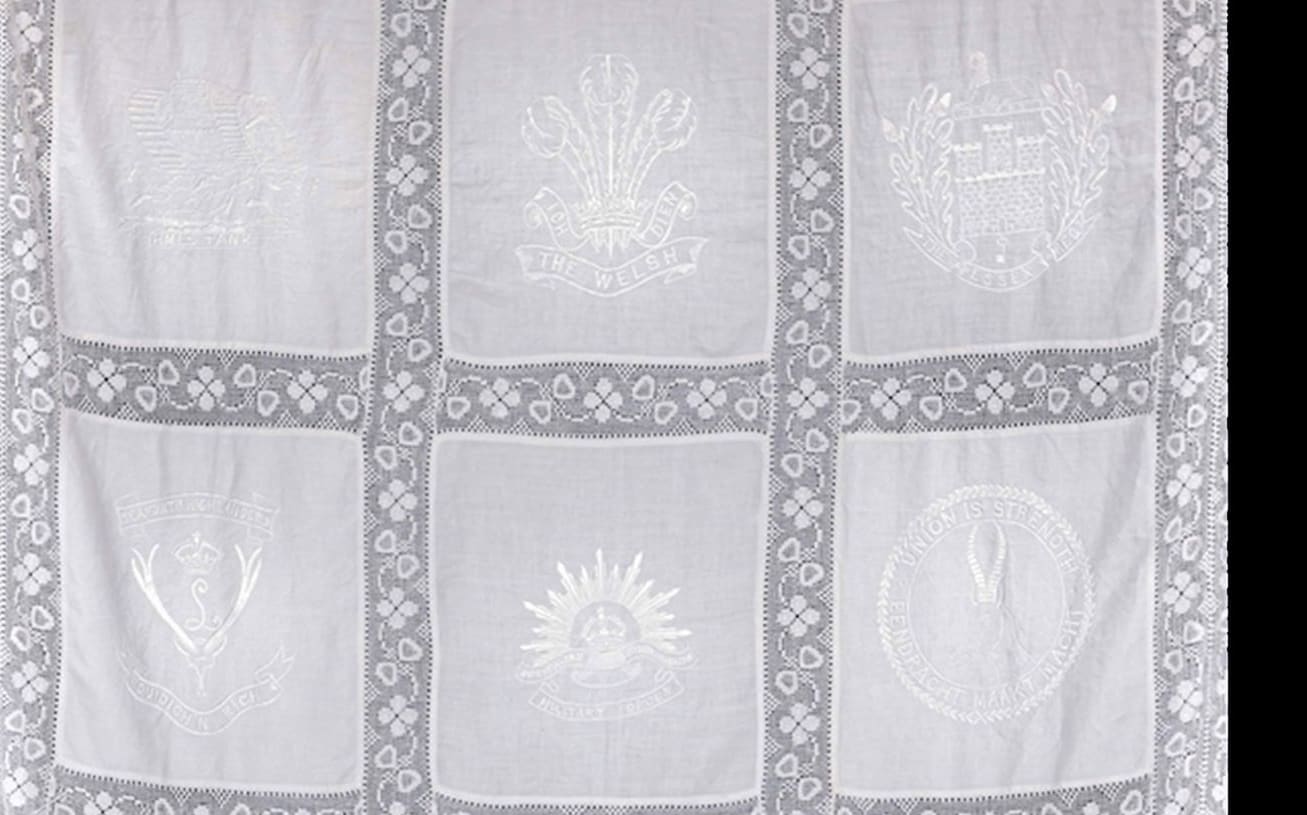 The mystery embroidered bedspread