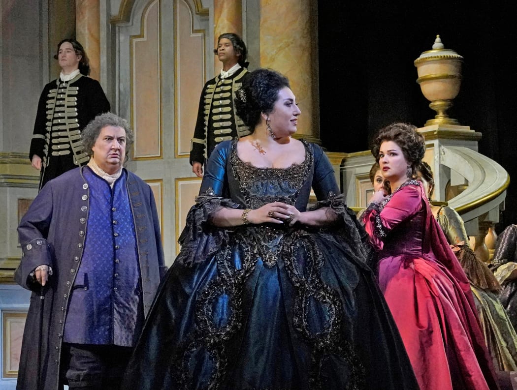 Ambrogio Maestri as Michonnet, Anita Rachvelishvili as Princess of Bouillon, Anna Netrebko as Adriana