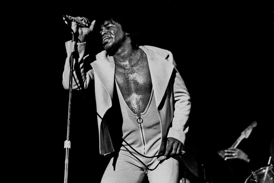 Performing in the Musikhalle of Hamburg, in February 1973.