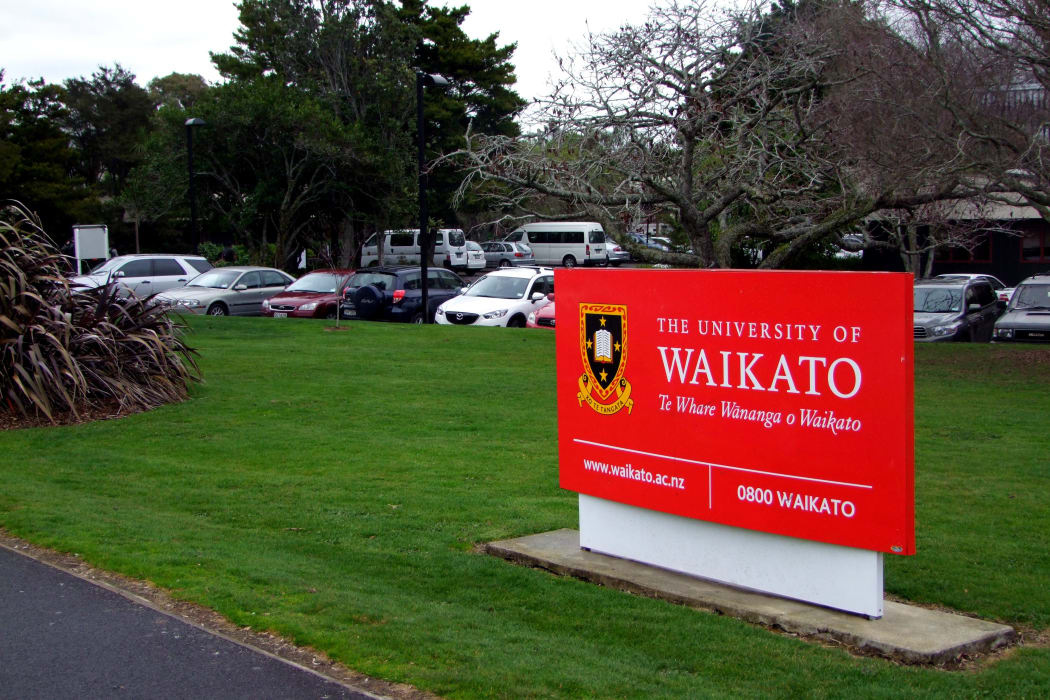 Waikato University sign