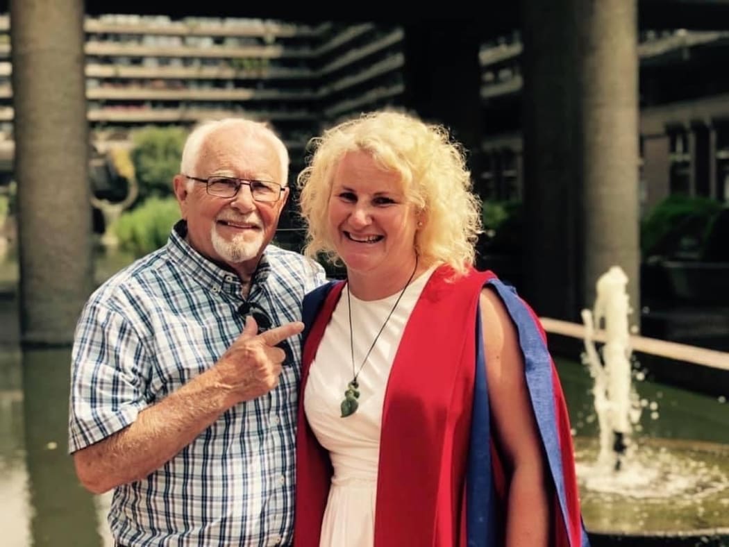 Sasha Holden and her father Lyell Beard