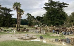 Rongomaraeroa Marae, Ngāti Kere – Porangahau NZ - damage at the urupa or burial site