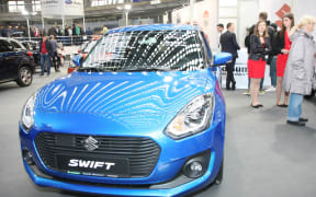 BELGRADE,SERBIA-MARCH 27,2018: Suzuki Swift 1.0 Elegance 2WD 6AT at DDOR BG Car Show 06