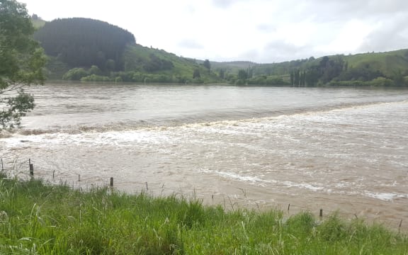 Water continues to pour into flood plains near Dunedin.