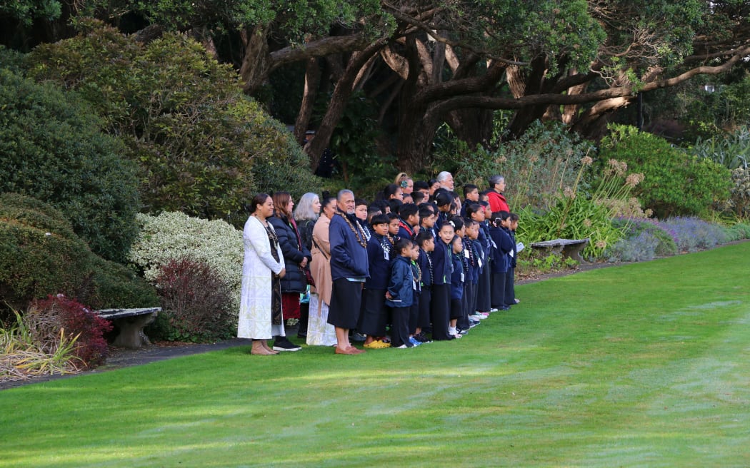 Students of Naenae primary school's Tava'e, the first Samoan bilingual unit in Wellington.