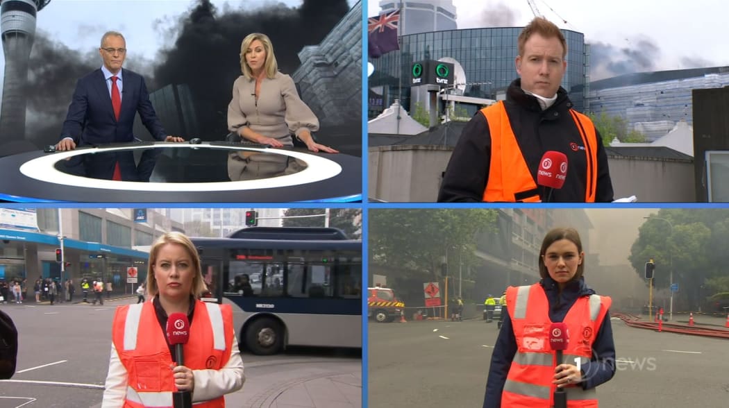 TVNZ's trio of hi-viz reporters had it covered on Monday's 1News.