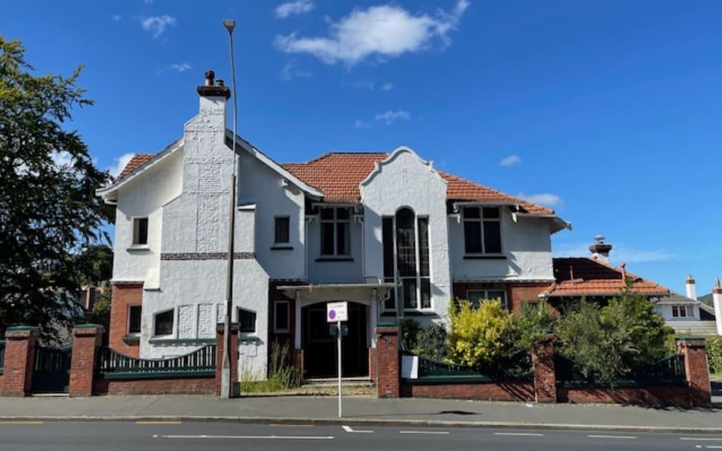 The 103-year-old Edmund Anscombe-designed house on Stuart Street in Dunedin.
