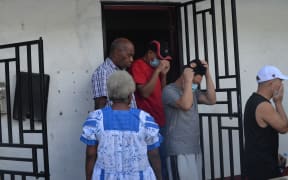 The Chinese fishermen after their case was heard at the Appeal Court