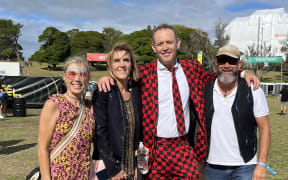 Fiona Scott, Sue, Rowan and Craig (Scotty) Scott at Synthony in the Domain 2025