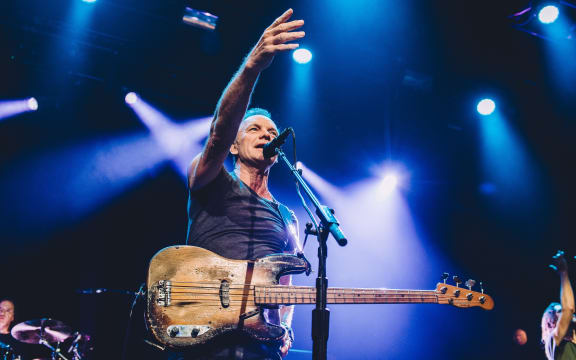 Sting performs at the Bataclan concert, a year after terrorists killed 90 people there.