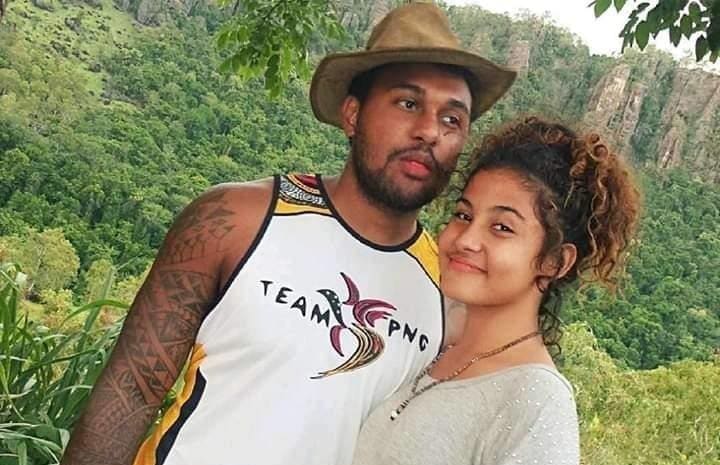 Police are looking for Bhosip Takip Kaiwi (L) in connection with the death of Jennelynn Kennedy (R).