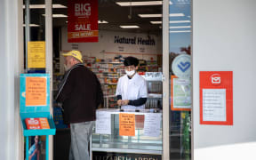 Pharmacies remain open during the lockdown. Mt Wellington, Auckland.