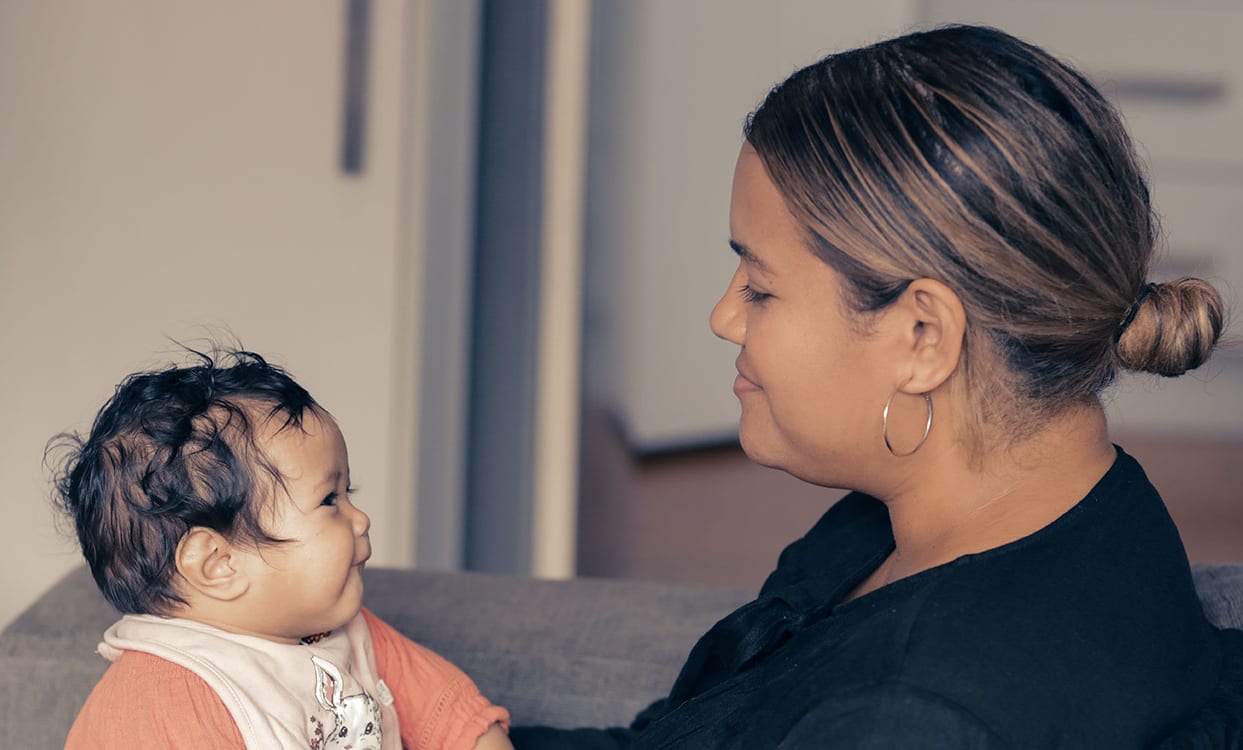 Ruthie Nielsen was sick with Covid-19, while hapū with her baby Hope.