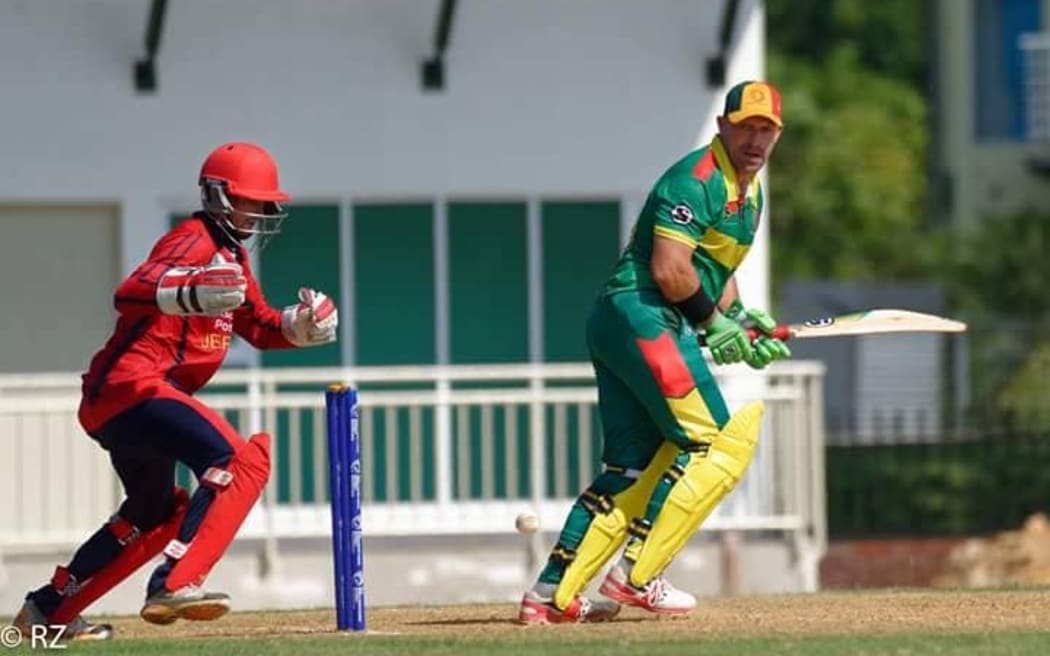 Vanuatu player/coach Shane Deitz has top scored against Jersey and Malaysia.