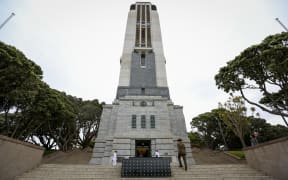 Last Post ceremony at the National War Memorial in Wellington.