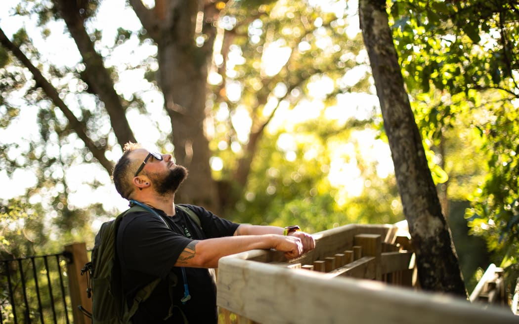 Josh McNally. Photographed in the Waitākere Ranges.