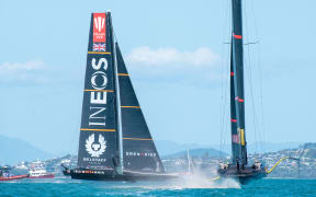 INEOS Team UK vs Luna Rossa Prada Pirelli Team. Race five of the Prada Cup Finals. Saturday the 20th of February 2021. Copyright photo: Chris Cameron / www.photosport.co.nz