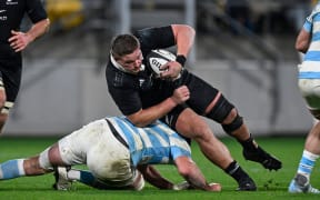 Ethan De Groot of New Zealand. New Zealand All Blacks v Argentina, 2024 Lipovitan-D Rugby Championship test match at Sky Stadium, Wellington, New Zealand on Saturday 10 August 2024. © Photo: Andrew Cornaga / Photosport